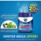 Vicks Vaporub Cough Suppressant   Analgesic Ointment 1 76oz 50ml Menthol 4-pack
