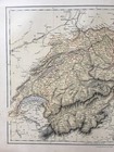 1858 Switzerland Original Antique Map By Adam   Charles Black Over 160 Years Old