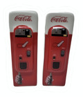 Vintage Coca Cola Coke Ceramic Vending Machine Salt   Pepper Shaker Set New