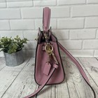 Coach Mini Lane Top Handle True Pink Pebble Leather New Nwt Crossbody Shoulder