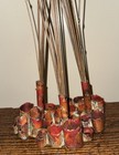Modernist Brutalist Sculpture 1970s Copper Brass Cattail 37  Mod Fab Mcm Vtg
