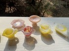 Vintage Rare  Onyx Little Japan Clone  Tea Set Akro Agate Style 20 Piece