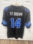 Amon-ra St  Brown  14 Men s Detroit Lions Black On Field Jersey New Nwt
