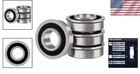 4 Pack Flanged Ball Bearing Id 1 2  X Od 1-3 8   Suitable For Lawn Mower  Whe   
