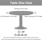 Wood Grain 48 Inch Round Fitted Cloth Tablecloth With Elastic Edged  Waterpro   