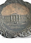 Vintage White House Washington Dc Embossed Metal Souvenir Plate 3 25  1920s-1940