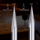 15 20 60  Degree V Groove Engraving Router Bits 2 Flute 1 4   Shank Wood Carving
