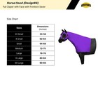 Premium Horse Hood Full Zipper With Face W Forelock Saver Horse Sleazy Slickers