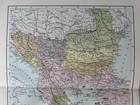 1876 The Balkans Turkey In Europe Greece Original Antique Map