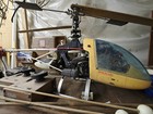 Vintage Rc Nitro Helicopter Baron Mx Lot - For Parts