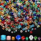1000 Pcs Assorted Glass Crystal Beads Bulk Jewelry Making Crafts Diy Supplies