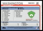2019 Topps Nationals Park  341 Gold Parallel   d 1660 2019 Washington Nationals