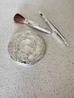 Towle Sterling Silver Vintage Cosmetics Set Compact Mirror   Makeup Brushes 