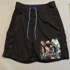 Dragonfly Jimi Hendrix Board Shorts Men 34 South Saturn Delta Polyester