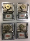 Vintage 4 Usps United States Postal Post Office Box Doors Combination