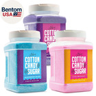 Cotton Candy Floss Sugar  3-pack  Includes 100 Premium Cones  3-pack 46oz With 1