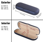 Hard Shell Eyeglass Case Clamshell For Small Frames  Reading Glasses For Women M