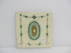 Antique Ceramic Tile Old Floral Flowers Victorian Art Nouveau Vintage Adam Style