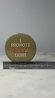 Coors Light Advertising Button Pin  Gold Tone - Beer Promo Accessory