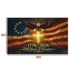 250 Anniversary Usa Flag 3x5 Ft Usa 250th Anniversary Double Sided 3 Ply Outdoor