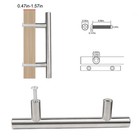 60pcs Brushed Nickel Kitchen Cabinet Handles Stainless Steel Drawer T Bar Pulls