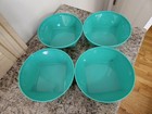 Set Of 4 Vintage Tupperware 5537a Servalier Bowls Green Cereal Bowls
