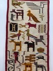 Vintage Beautiful Hand Woven Peruvian Wool Weaving Tapestry Kilim Rug Pictorial