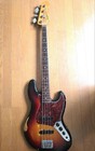 Fender Mexico Roadworn 60s Jazz Bass Sunburst Electric Bass Guitar W gig Bag