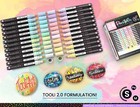 24 Pastel Acrylic Paint Pens Special Color Series Markers Set  3mm Medium 