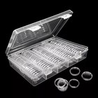 100x 25mm Coin Holder Capsules Case Clear For Us Quarter Dollar With Storage Box