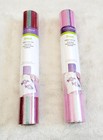 Cricut Strongbond Pastel Pink Silver Purple Glitter Iron-on Lot Each 3 Sheets     