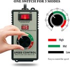 2x Variable Speed Controller Fr Router Fan Electric Motor Rheostat 120v Adjuster