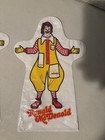 Mcdonalds Hand Puppet Ronald Mcdonald Plastic Fast Food Advertisement 1976