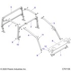 Polaris Rear Rops Weld  Right-hand  Black  from 1 1 2020 