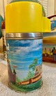 Vintage 1960 Disneyland  Thermos  goes With Monorail Lunchbox   Mint Condition