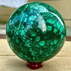 4 01lb Natural Peacock Quartz Hand Carved Sphere Crystal Repair Gemstone Ball
