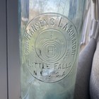 Rare Huge Chr Hansen Laboratory Bottle Aqua Little Falls Ny Apothecary Jar