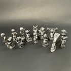 Ricker Bartlett Pewter Hand Crafted Figures Lot Of 14 Vintage