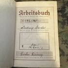 Ww2 German Labor Workbooks Pre-war And Late War Book
