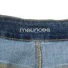 Maurices Womens Denim Bermuda Shorts Size 22w Blue Stretch Casual Cotton Blend