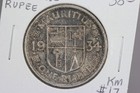 1934 Mauritius Rupee Km  17 6fl6