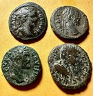 4 Smaller Ae 14-16mm Roman Provincial Coins   Very Fine  You Identify     