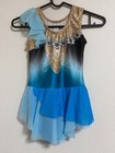 Sasaki Rhythmic Gymnastics Leotard Girls Blue Skirted Competition Japan Jo Size