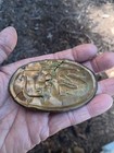 Civil War Infantry Mans Waist Belt Buckle Cartridge Box Plate Dug Relic Skin  