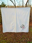 Darling Vintage Kitten Design  sunday  Hand Embroidered Flour Sack Kitchen Towel