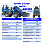 Brand New Typhon Telescopic Wheel Loader With Kubota D1105 Epa Engine 24 Hp
