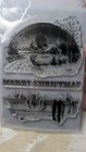 Blue Fern Studios Clear Cling Mount Rubber Stamp Set Vintage Christmas Crafts