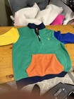 Polo Ralph Lauren Boys Size 5 Colorblock 1 4 Zip Logo Pocket Sweatshirt