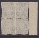 Australia 1941 Kgvi Surcharge 3 1 2d On 3d Blue Stamp Block  4  Mint muh  rd77b 