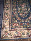 Beautiful Vintage  Handmade  Needlepoint  Area Rug  Floral Design  46  By 68 